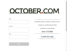 Tablet Screenshot of october.com